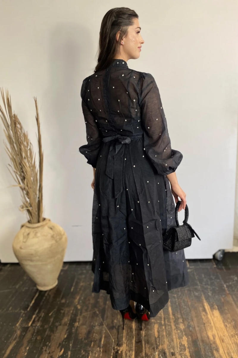 Lady in Black Dress