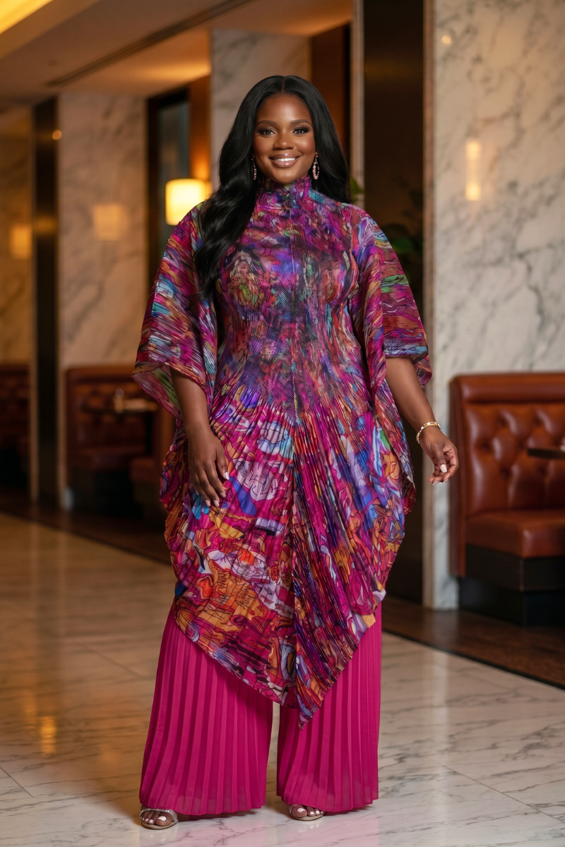 Elora 2-Piece Miyaki Set - Pink