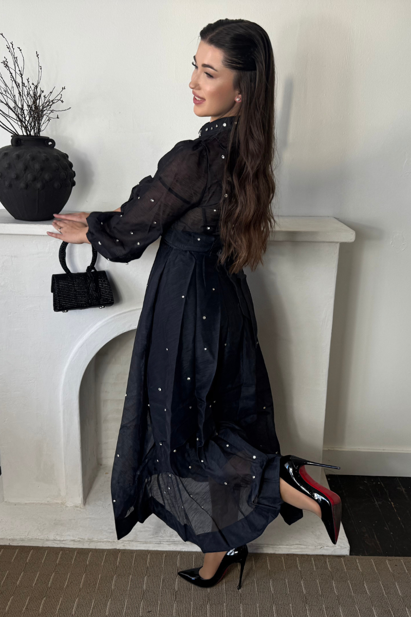 Lady in Black Dress