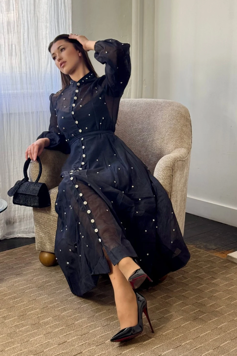Lady in Black Dress