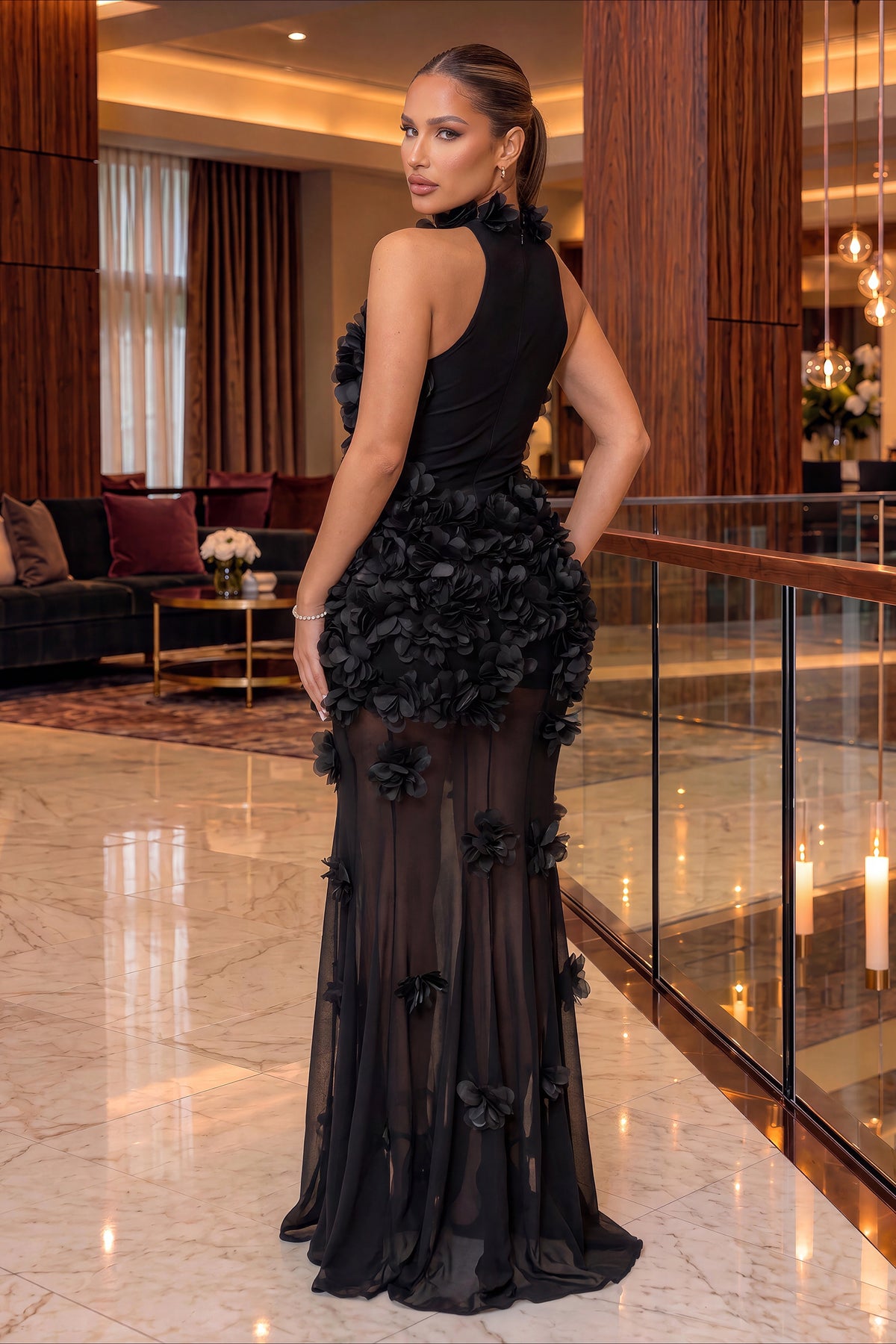 Zaria Floral Gown