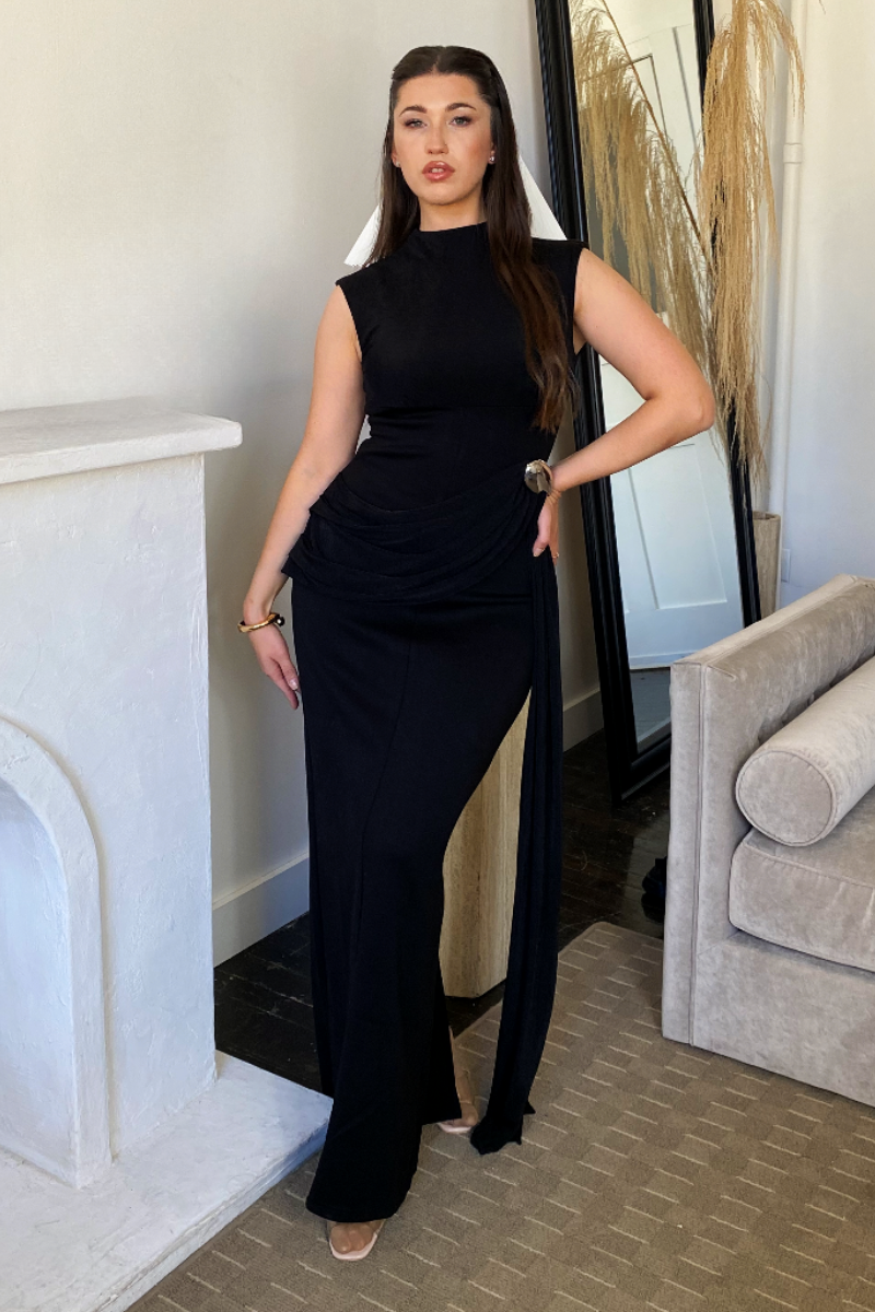 Selene Drape Maxi Dress