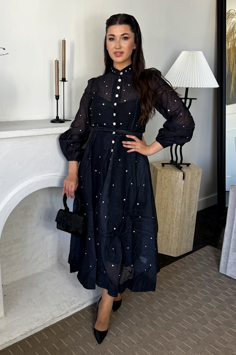 Lady in Black Dress