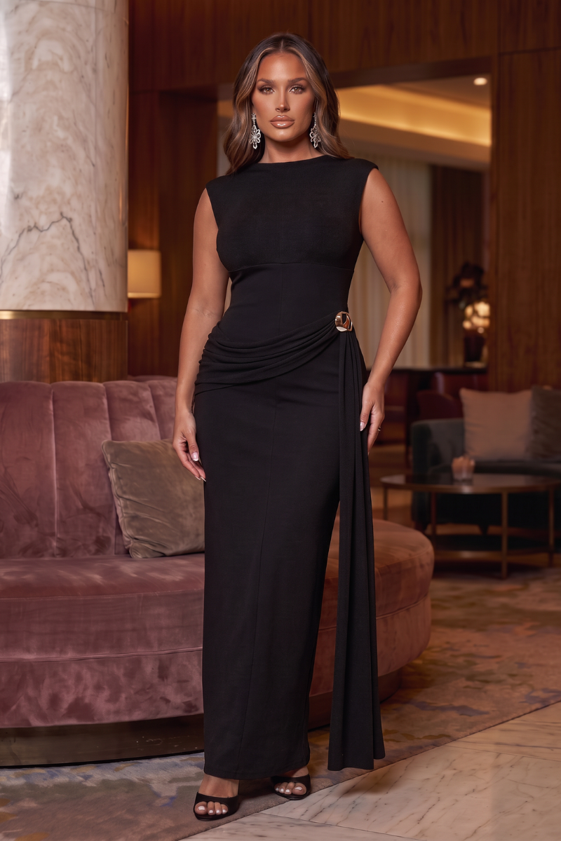 Selene Drape Maxi Dress