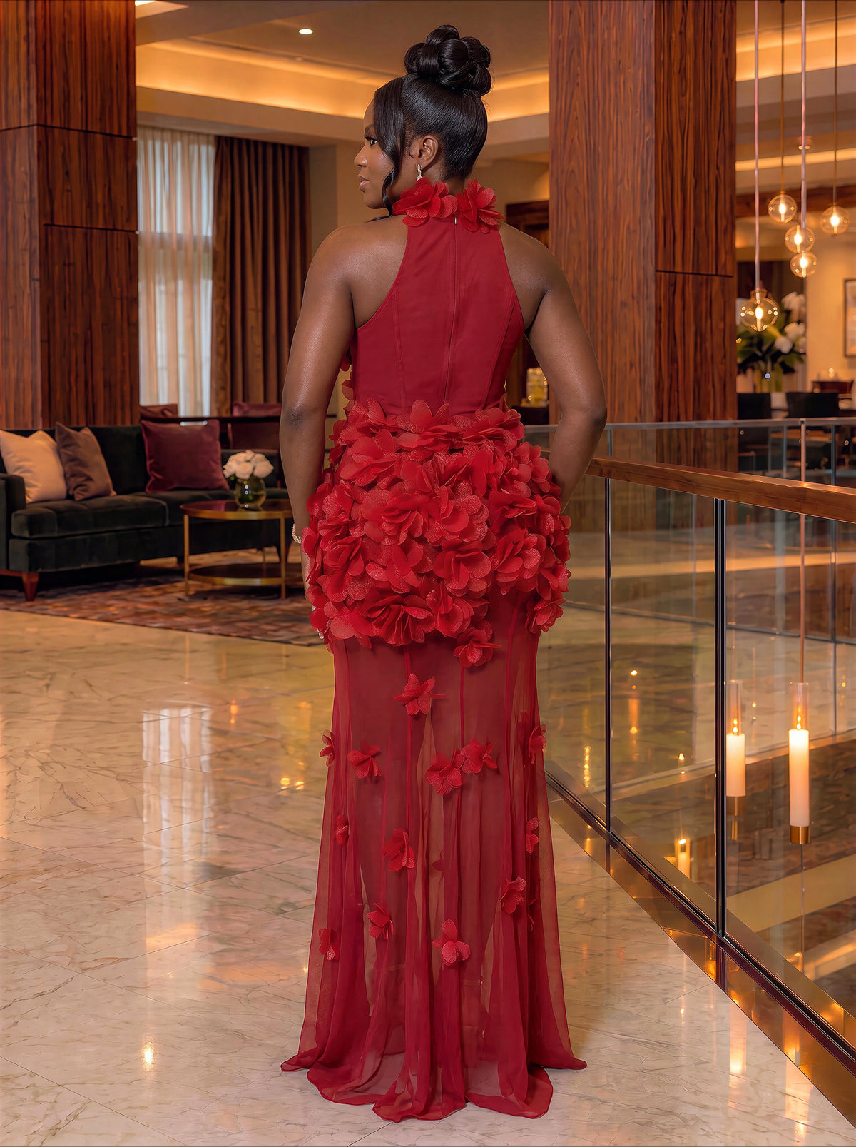 Zaria Floral Gown